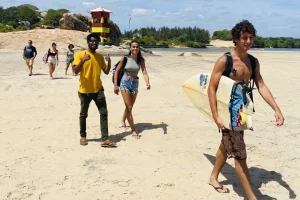 What Are the Best Attractions in Arugam Bay? (22 Must-Visit Spots) 12 Arugam Bay surf time for the Italian family with Arugambay Agenda with Tuk tuk safari Arugam Bay